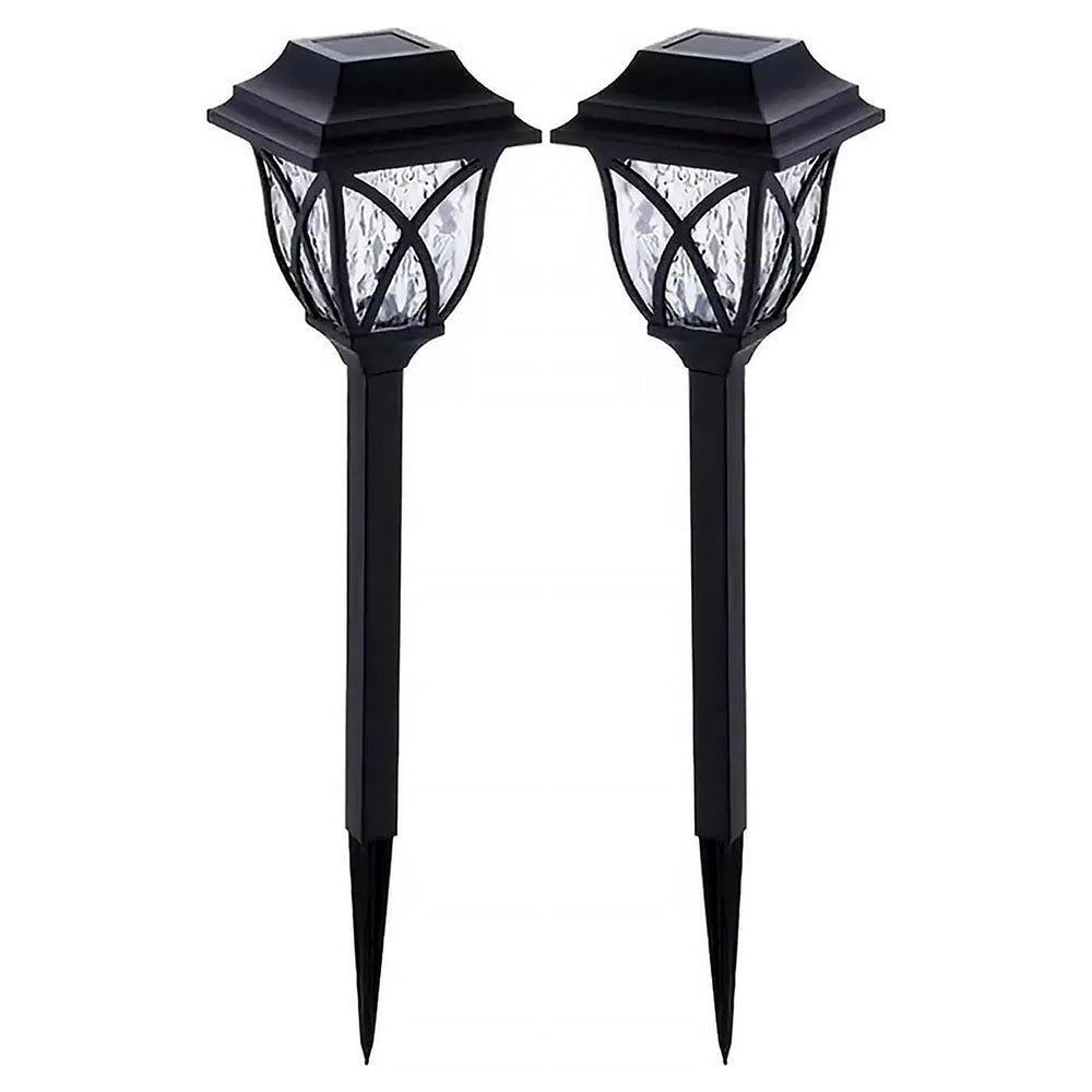 Solar lights at night