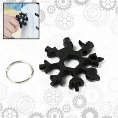 Durable 18-in-1 Snowflake Multi-Tool ? Portable Bottle Opener, Phillips Screwdriver & Wrench Kit