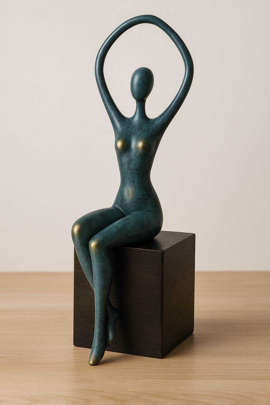 yoga lady decor showpiece