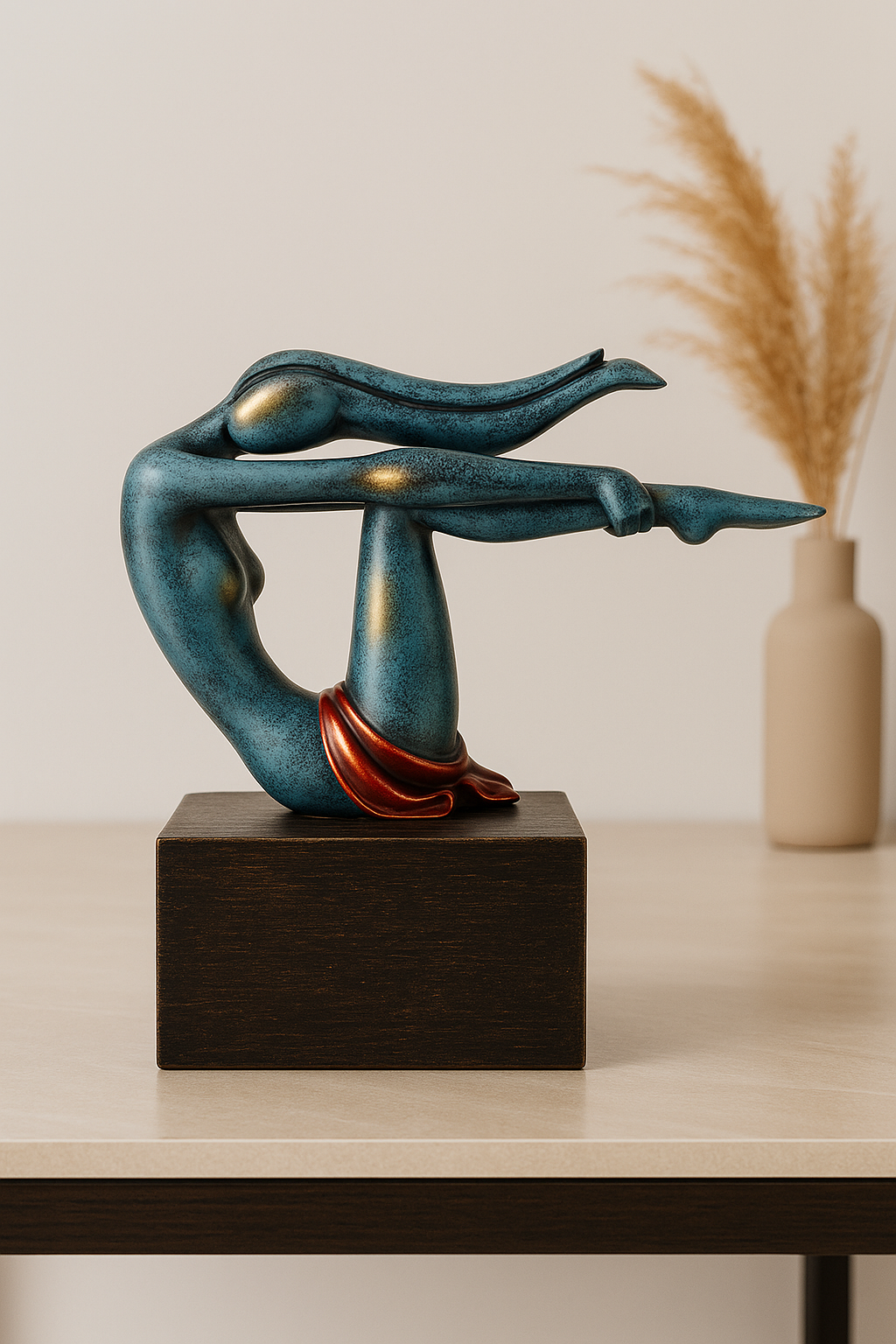 yoga lady decor showpiece