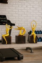 Golden Abstract Woman Figurines Set