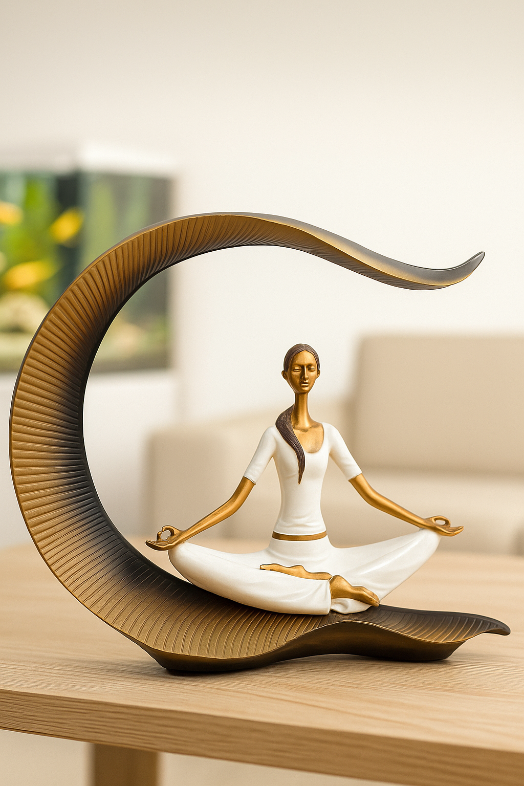 Yoga Lady Sculpture Decor