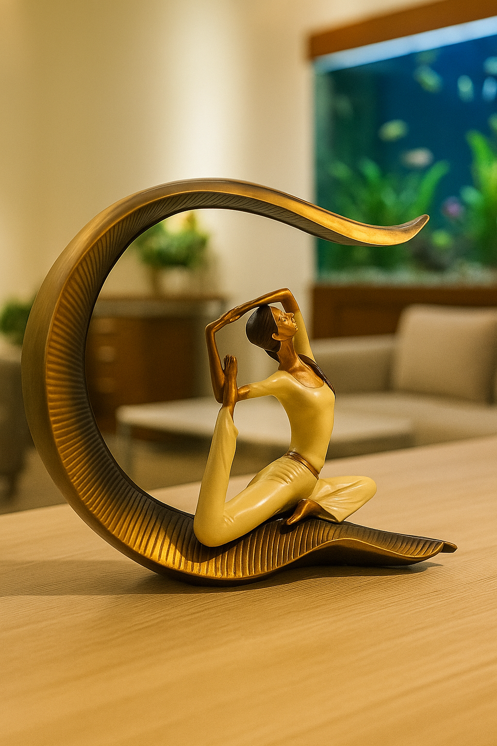 Yoga Lady Sculpture Decor