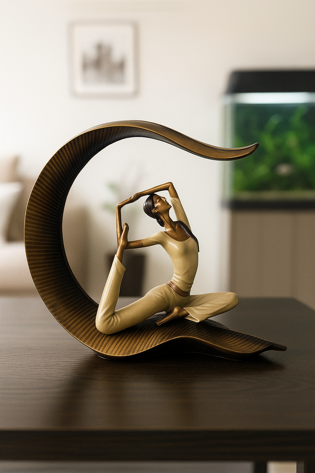 Yoga Lady Sculpture Decor