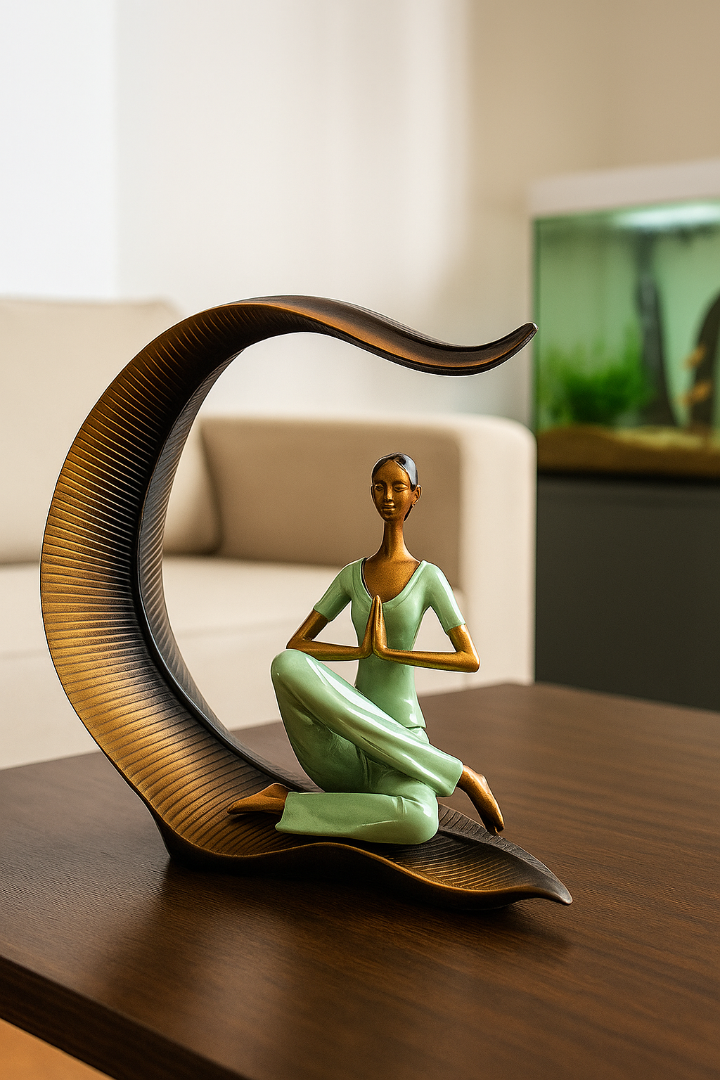 Yoga Lady Sculpture Decor