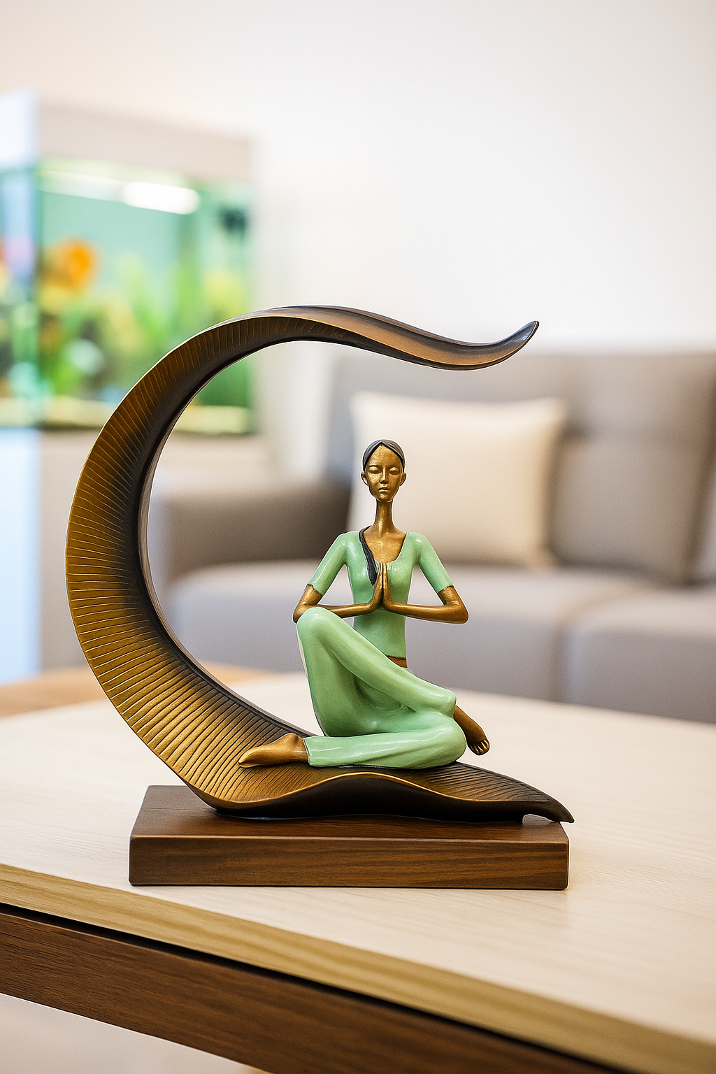Yoga Lady Sculpture Decor