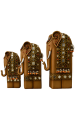 Decorative Elephant Family Statue