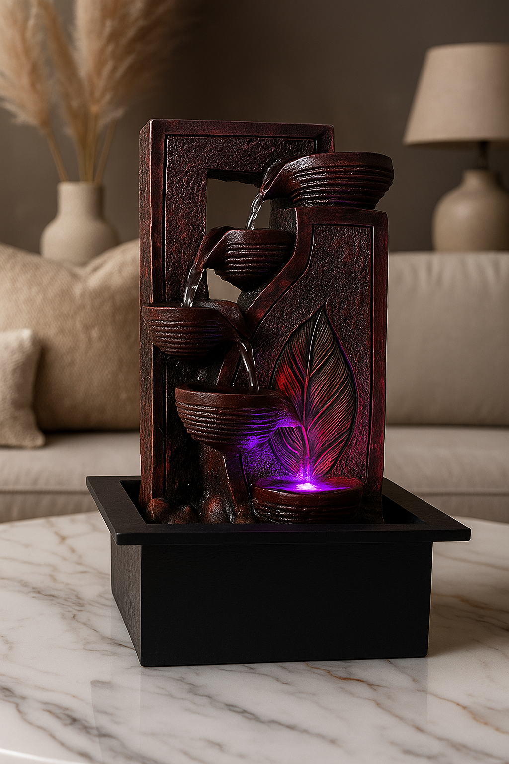 5-Tier Water Fountain Decor Showpiece