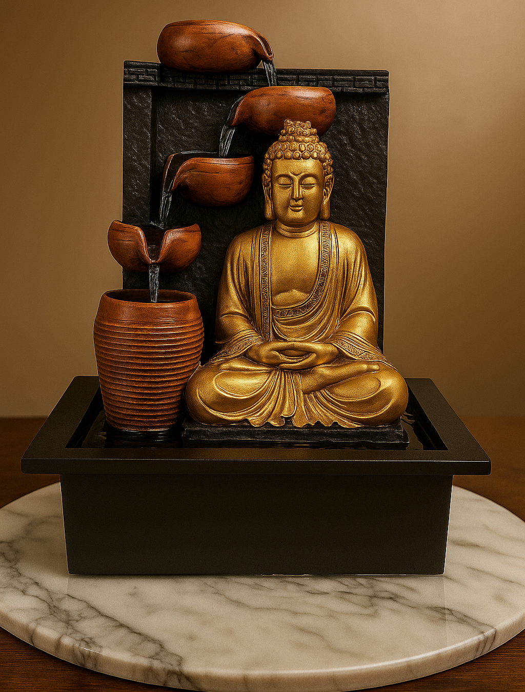 Buddha Water Fountain Showpiece