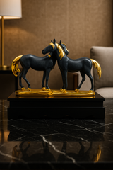Horse Couple Statue Decor