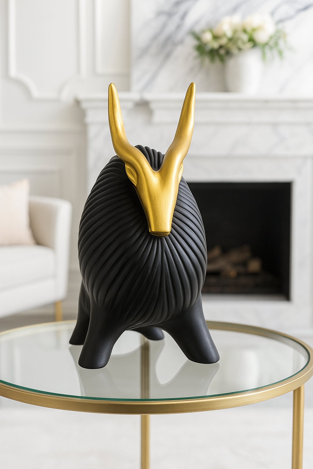 Abstract Antelope figurine Set
