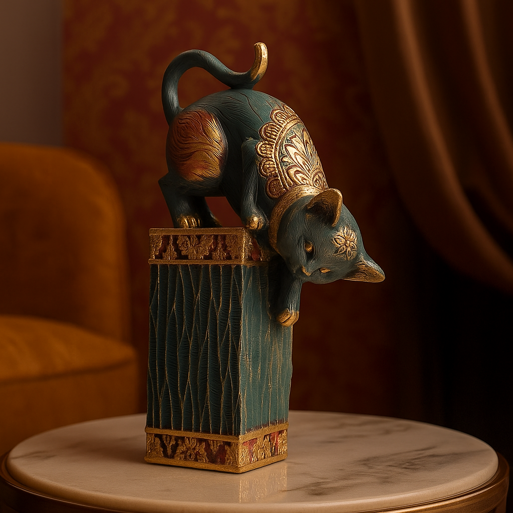 Luxury Decorative Cat decor statue Set
