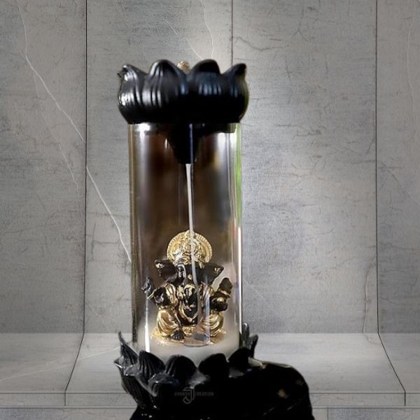 Lord Ganesha Backflow Smoke Foutain,Smoke Fountain Incense Holder,Smoke Backflow Aromatic Fountain