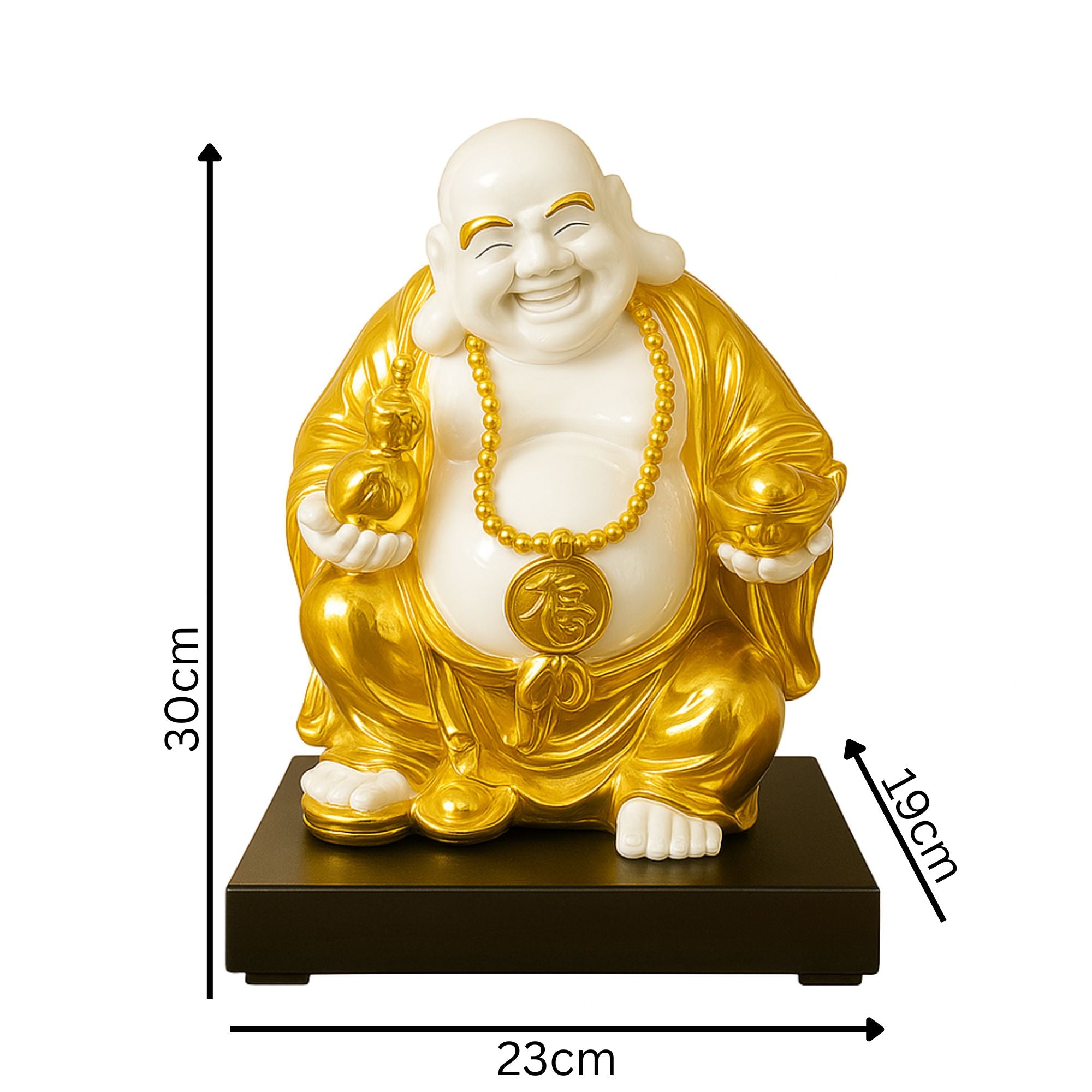 Golden Potli Buddha Decor Showpiece