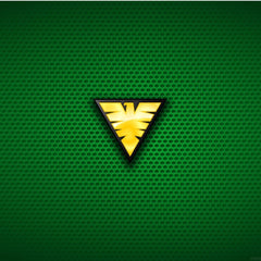Triangle Yellowish Logo with Green background Mobile Case Cover
