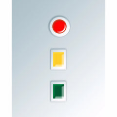 Signal Button Red, Orange and Green Mobile Case Cover