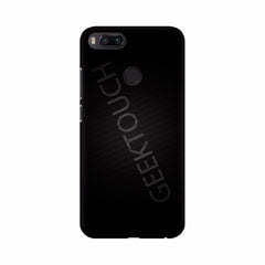 Black Background with text Mobile Case Cover