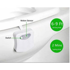 Generic LED Light Sensor Motion Activated Glow Bowl Light Up Sensing Toilet Seat Night Lightning Bowl (Color: Assorted)