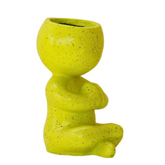 Graceful Resin Namstey Baby Planter Showpiece for Home Living Room Gift Items