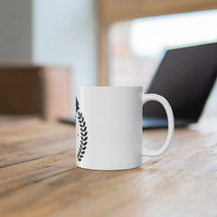 Generic Ceramic 3rd Anniversary Printed Coffee Mug (Color: White, Capacity:330ml)