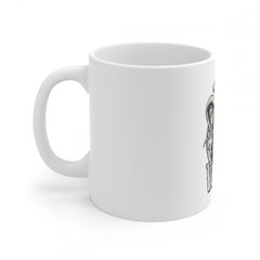 Generic Ceramic Gorila Desing Printed Coffee Mug (Color: White, Capacity:330ml)