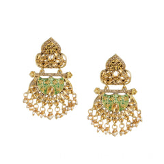 Generic Women's Rose Gold Plated Alloy Earrings (Gold)