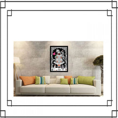 Generic Shrinathji Painting with Synthetic Photo Frame (Multicolor)