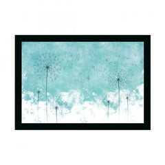 Generic Flower Painting Painting with Synthetic Photo Frame (Multicolor)