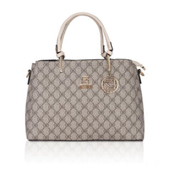 Generic Women's Faux Leather Printed Handbag (Beige)
