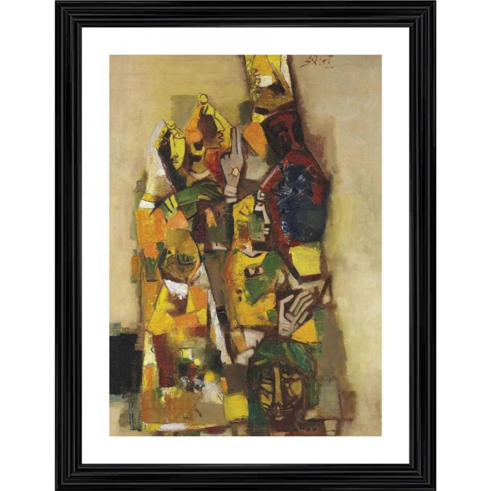 Generic The Lost Princess 1964 Painting With Wood Photo Frame (Multicolor)