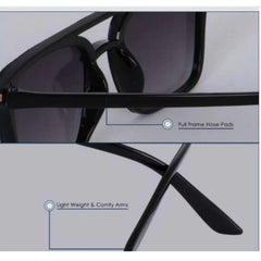 Generic Pack Of 2 Classic Unisex UV400 Protection Sunglasses (MultiColor)