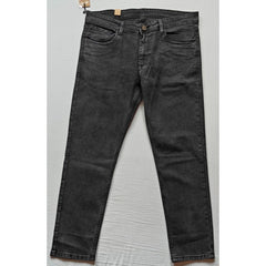 Generic Men's Cotton Blended Solid Tapered Jeans (Grey)