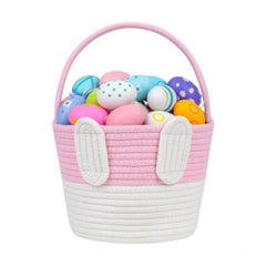 Generic Cotton Toys Bucket Pack of 1 Storage Basket For Clothes (Pink)