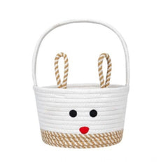 Generic Cotton Toy Bucket Pack of 1 Storage Basket For Clothes (Beige)