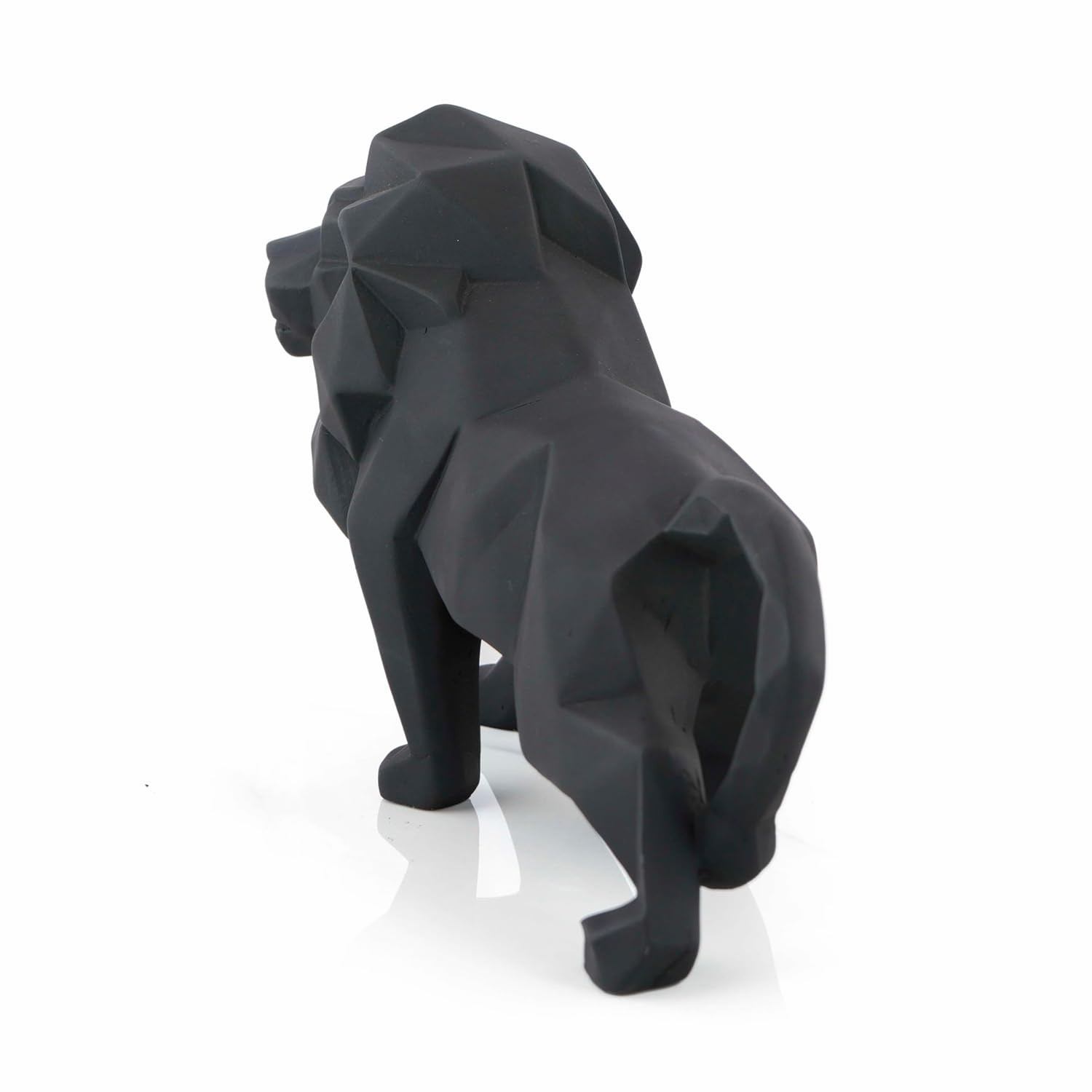 Lion Sculpture, Resin Animal Figurine for Coffee Tables,