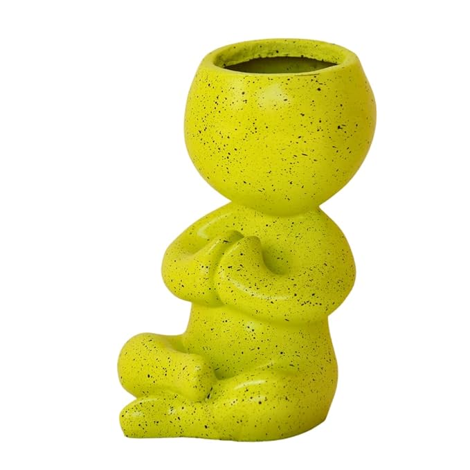 Graceful Resin Namstey Baby Planter Showpiece for Home Living Room Gift Items