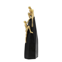 Luxury Abstract Design Golden Black Metal Crafts Sculptures Climbing Man Figurines for Home Decorative