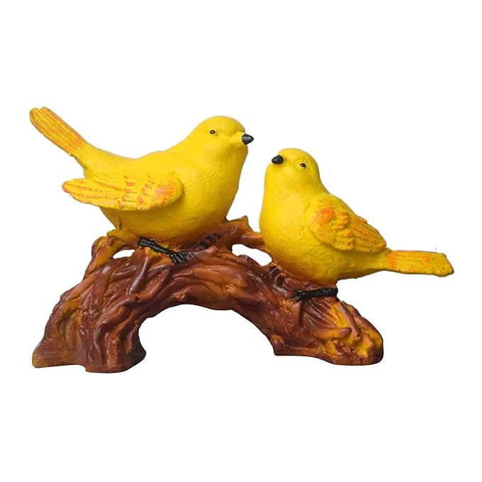 Polpiecyresin Pair of Bird Showe ??Love Birds Figurine for Living Room, Bedroom, Table Decor, Romantic Home Decoration Gift for Couple or Anniversary