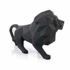 Lion Sculpture, Resin Animal Figurine for Coffee Tables,
