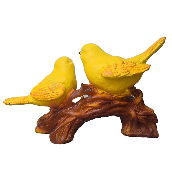 Polpiecyresin Pair of Bird Showe ??Love Birds Figurine for Living Room, Bedroom, Table Decor, Romantic Home Decoration Gift for Couple or Anniversary