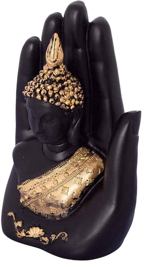 Palm Buddha Statue for Home Decor Living Room Door Entrance Decoration Items Decorative showpiece