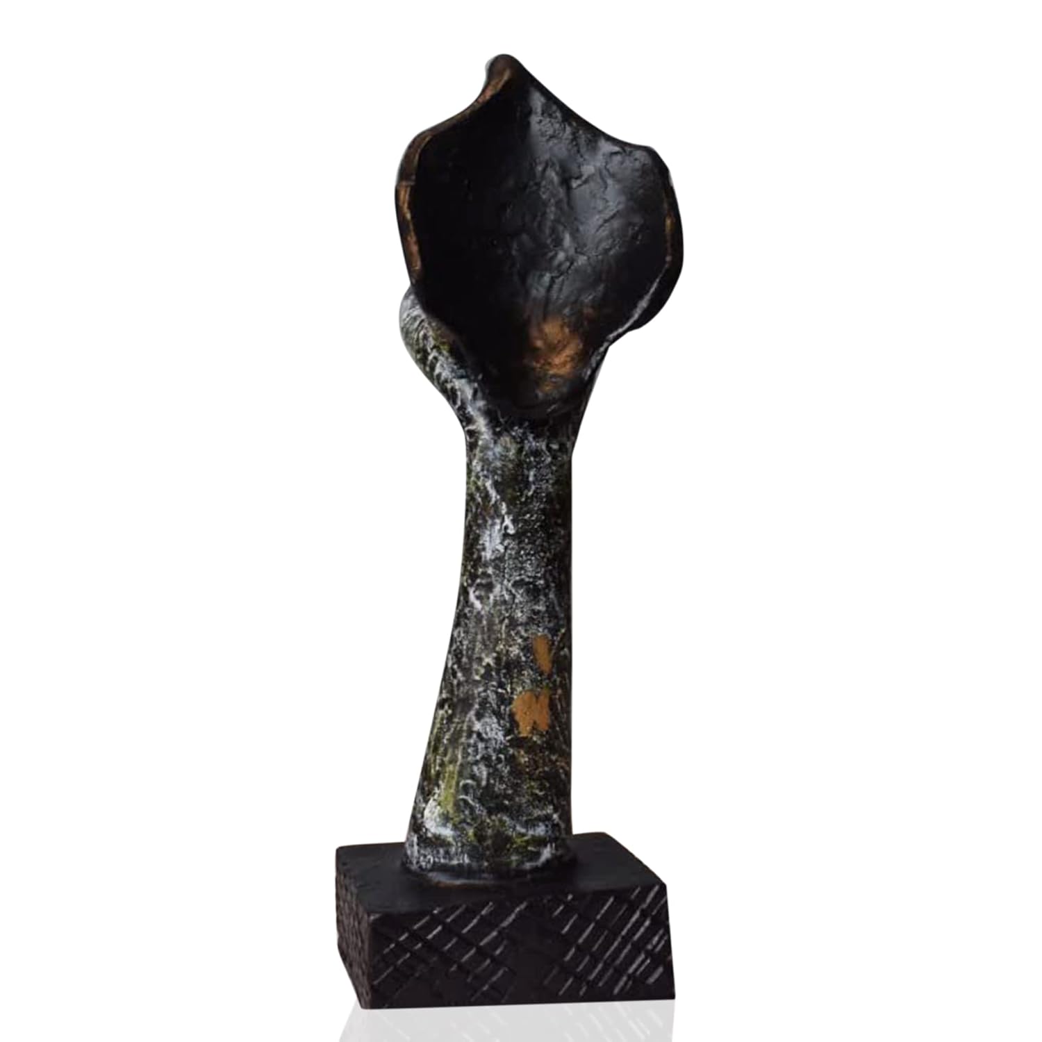 Resin Kissingg Face Statue Sculptures Fantasy Showpieces Creative Abstract Design Art Figurine For Home Living Room Decorative Display (Thinking Face)