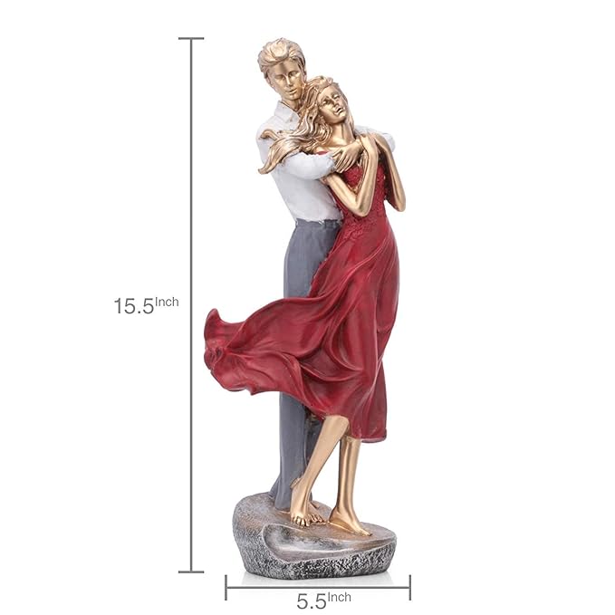 Romantic Couple Showpiece for Home & Living Room Decor Best Gift for Anniversary Weddings Diwali Decoration Items for Home Decor