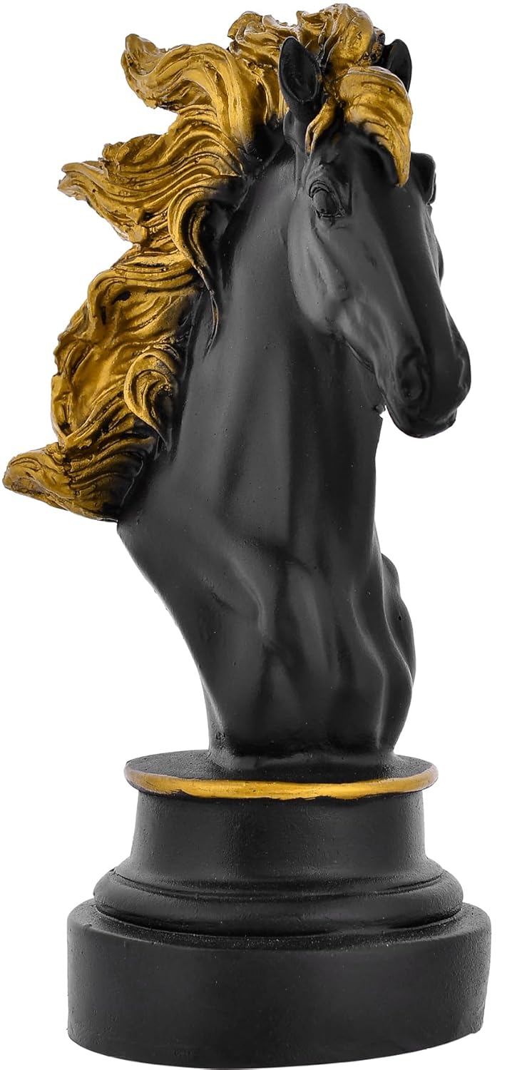 Horse Face Antique Finish Sculpture Art Decor for Home Decor Showpiece