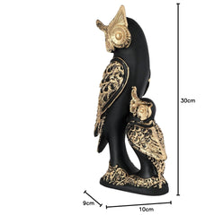Owl Family Showpiece for Home Decor/Gifting/Living Room Decorative Showpiece.
