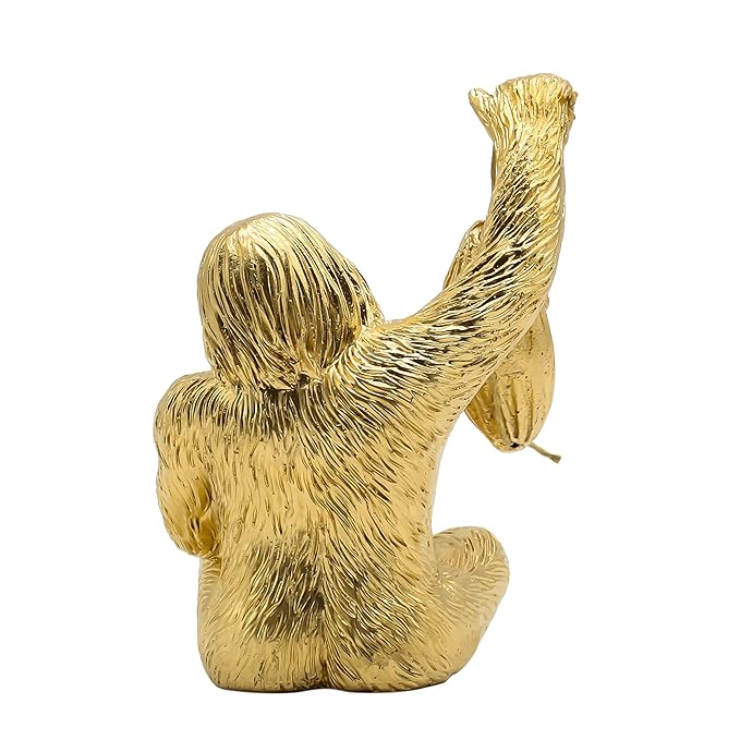 Vastu Fengsui Monkey with Baby Showpiece for Home Decor | Showpiece Living Room, Bedroom, Office Desktop Decoration & Gifting,