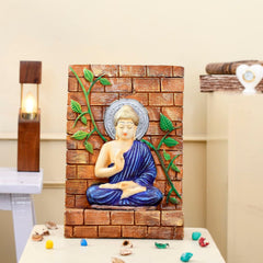 Antique Blessing Buddha Statue Sculpture Home Decor Living Room Idol &  Gift Decorative Showpiece .