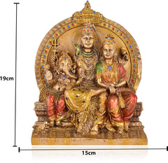 Shiva Pariwar for Home Decor/Home Temple Showpiece.