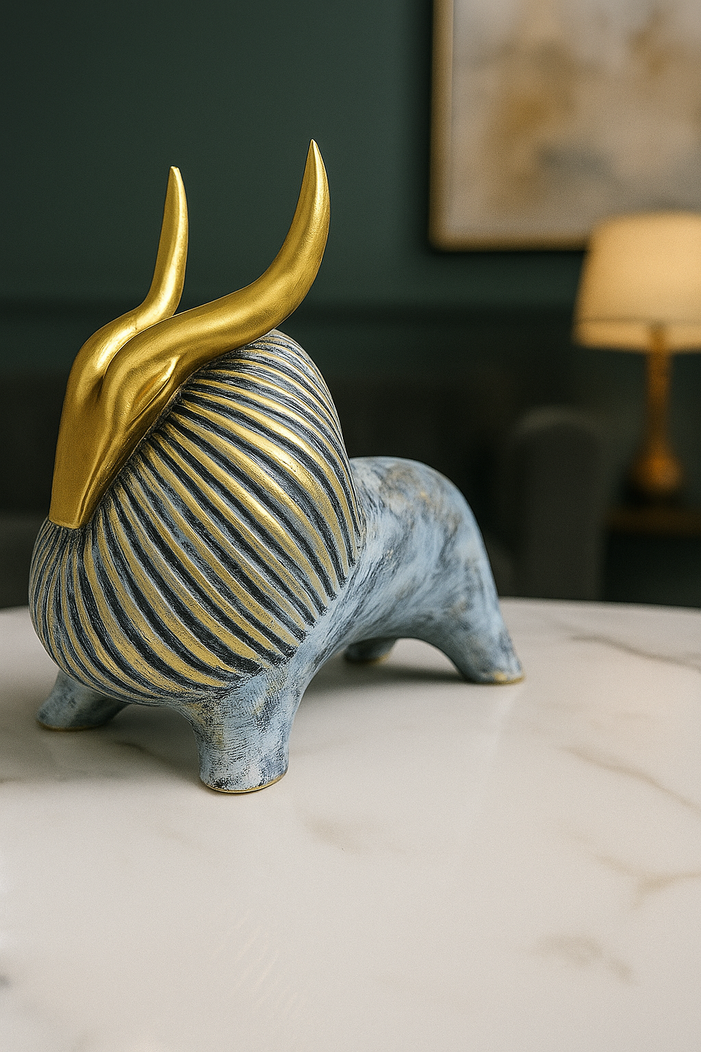 Abstract Antelope Figurine Set 