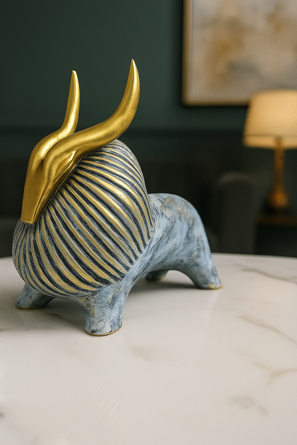 Abstract Antelope Figurine Set 